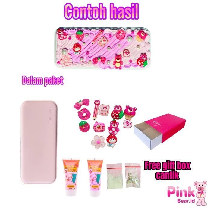 

NEW! BEST SELLER Paket Diy Kotak Pensil Deco Clay Cream Cinnamorol My Melody Lotso Stel - Lotso Glossy