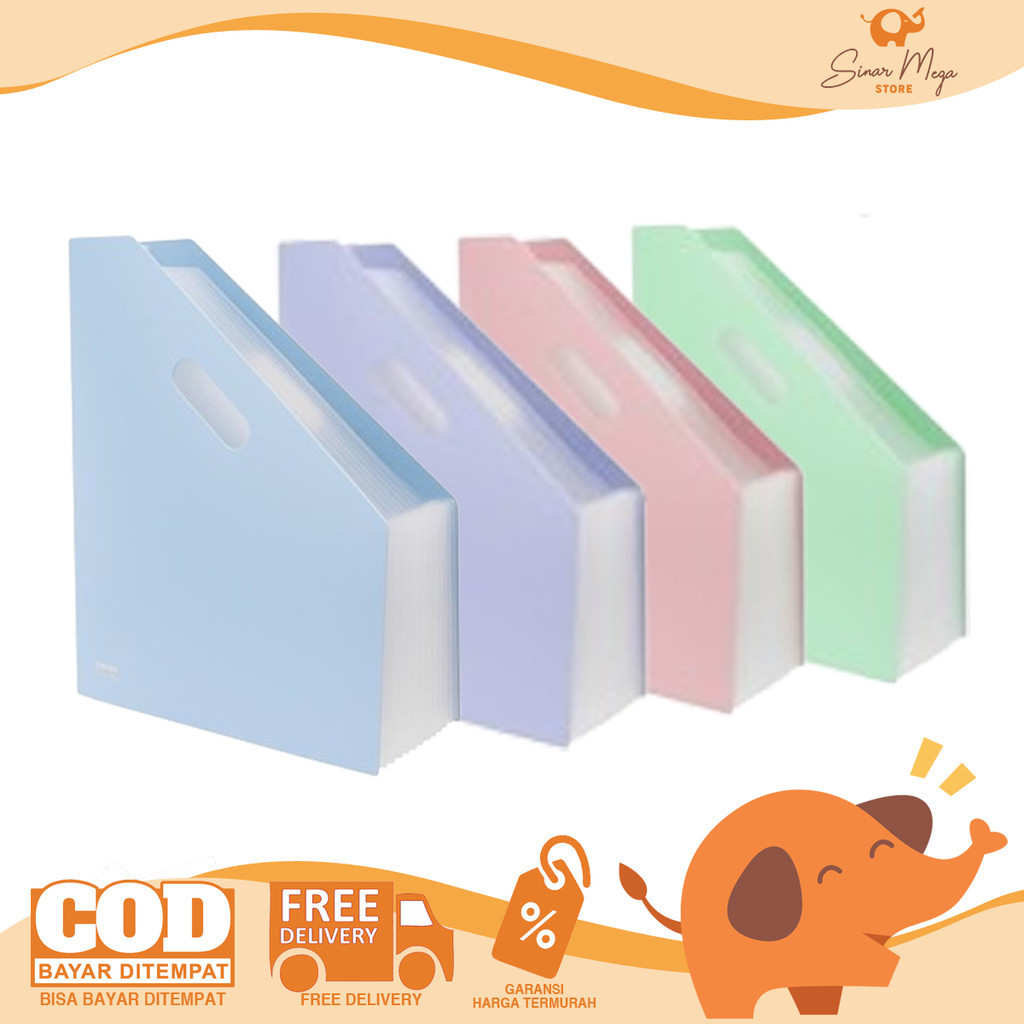 

Joyko Expanding File EF-12 Stand Folder File Pastel Color Map Organizer