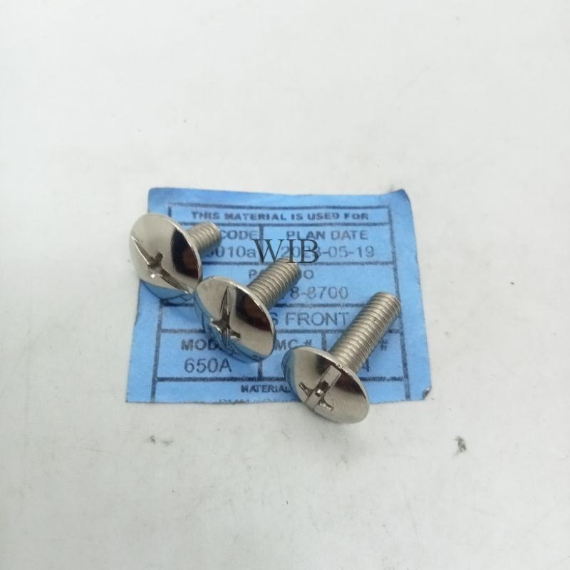 

BAUT 10 M6X10 M6X15 M6X20 BAUD PAYUNG OBENG PANJANG 1 CM 1,5 CM 2 CM CHROME Grosir