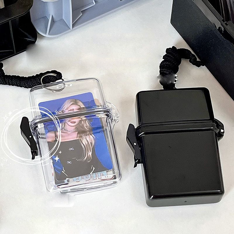 

Ins Toploader Photocards Storage Box Kpop Idol Photo Card Holder Boxes Kawaii Album Case Container Portable Sleeve Storage Box