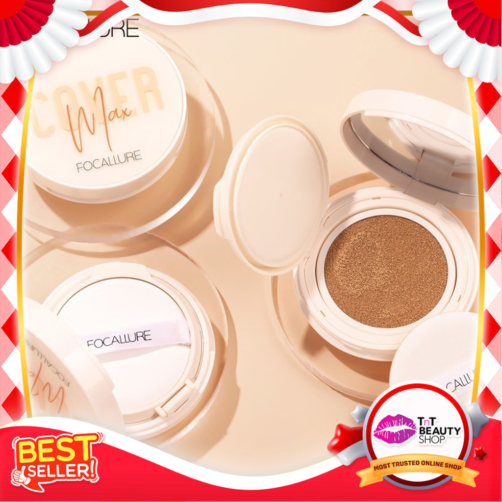FOCALLURE Matte BB Cushion Foundation Oil Control Tahan Lama Focallure Long Lasting Cushion Foundati