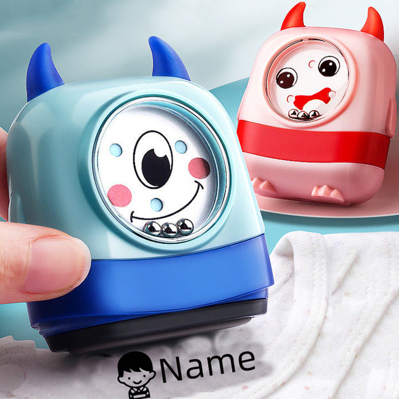 

Baby Name Stamp Custom-made DIY Gift for Children Seal Student Clothes Chapter Not Easy to Fade Security Cute Monsters Toy