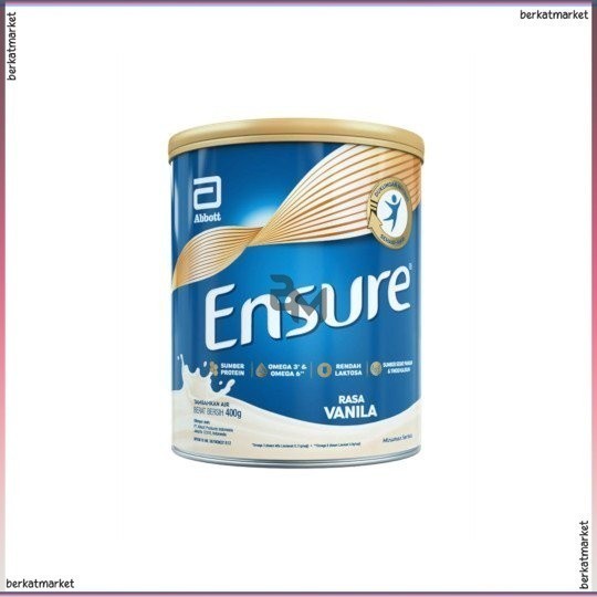 

SUSU NUTRISI DEWASA | ENSURE NUTRITION POWDER VANILLA 400GR | PENAMBAH NAFSU MAKAN