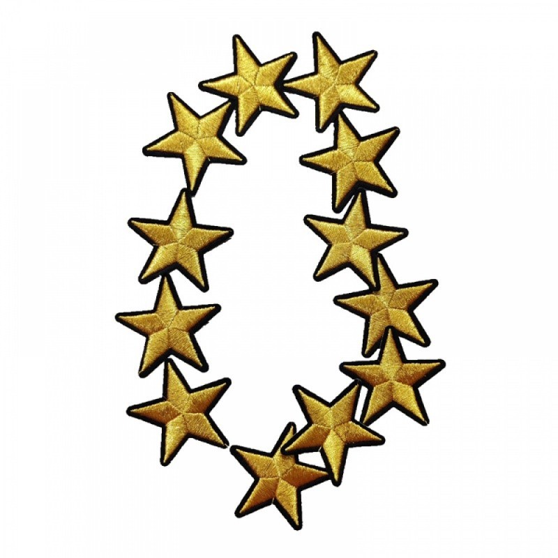

2"; New Custom small gold star Embroideried Patches star Iron On little star Embroidery Appliques for Clothes
