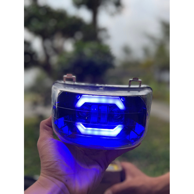 lampu depan supra x Lama led