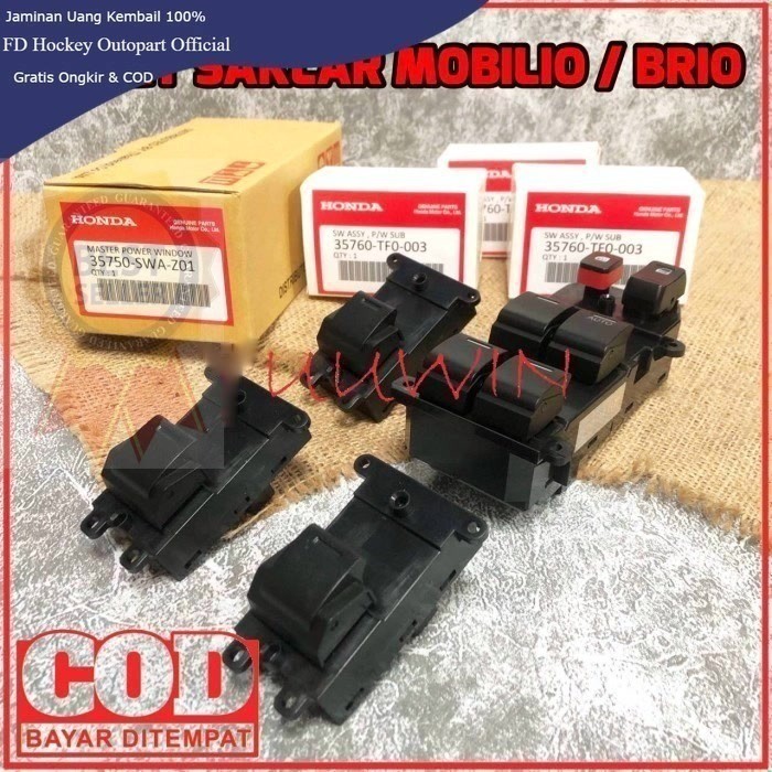 PAKET SAKLAR POWER WINDOW MOBILIO - SWITCH SAKLAR POWER WINDOW BRIO