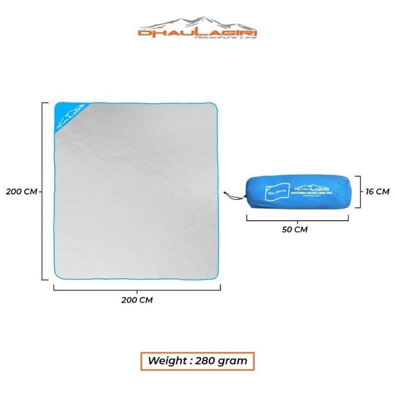 ZN17SL MATRAS FOIL 200 200 CM DHAULAGIRI Double side mattress foil 200 x 200 cm