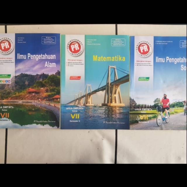 Buku PR Matematika, IPA, IPS Kelas 7 Semester 2 Revisi Intan Pariwara