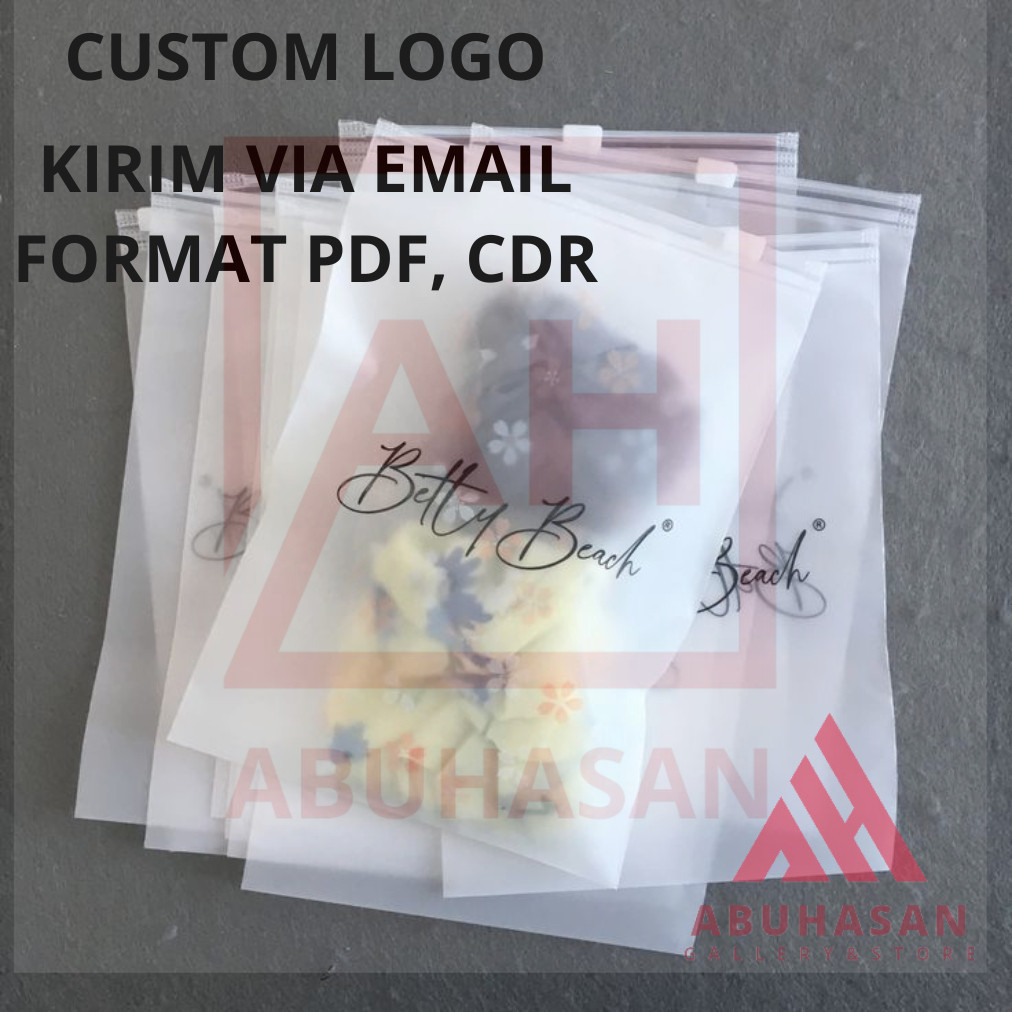Klip ziplock travel custom logo min 300pcs I plastik pouch I plastik zipper I plastik packing kaos I