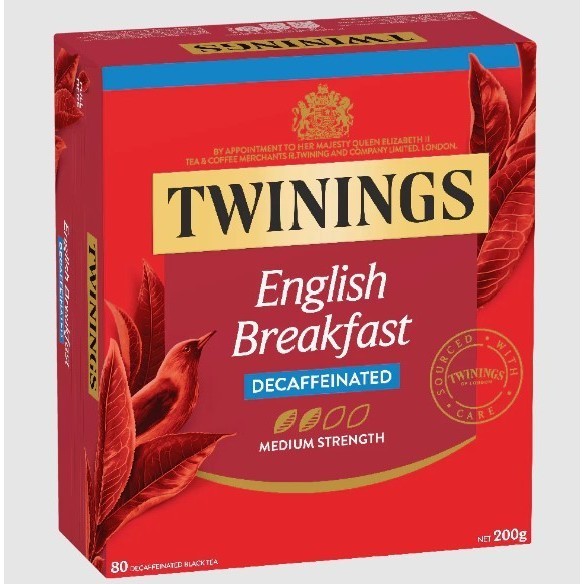 

Twinings English Breakfast Decaffeinated 80 Tea Bags