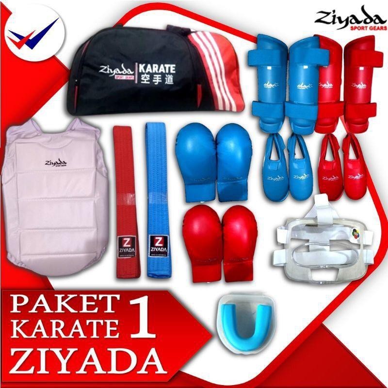 Paket Perlengkapan Karate Ziyada Paket Hemat Peralatan Pertandingan Kumite Karate Merk Ziyada