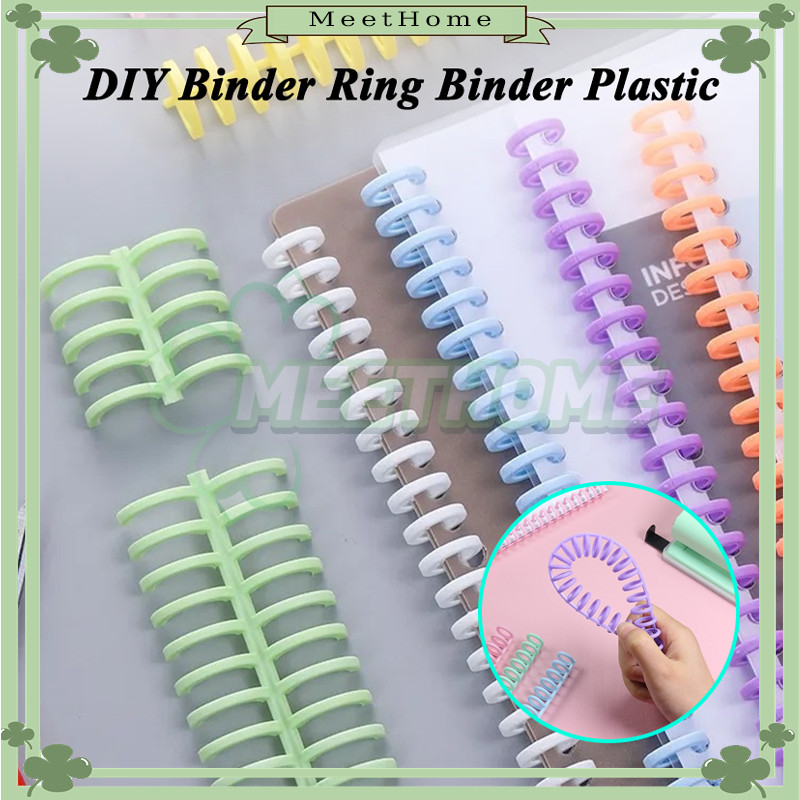 

Ring Binder Plastik 30 Lubang/DIY Plastic Binder Binding Strip/Ring Binder DIY Spiral