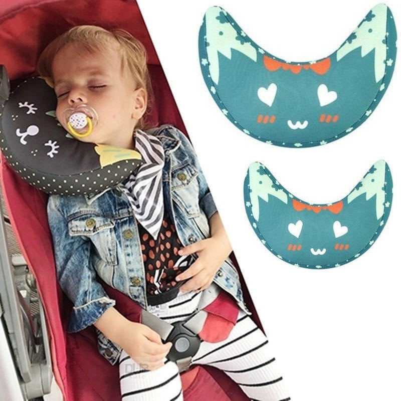Children Auto Car Seat Headrest Pad Shoulder Support Cushion Cotton Soft Sleep Pillow High Quality C