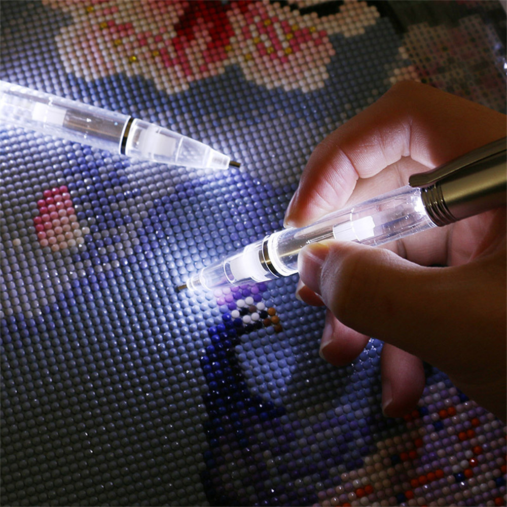 

LED DIY Diamond Painting Pen with Light Illumination Drill Art Lighted Pen Applicator Bead Accessories lighting Tool Accessories