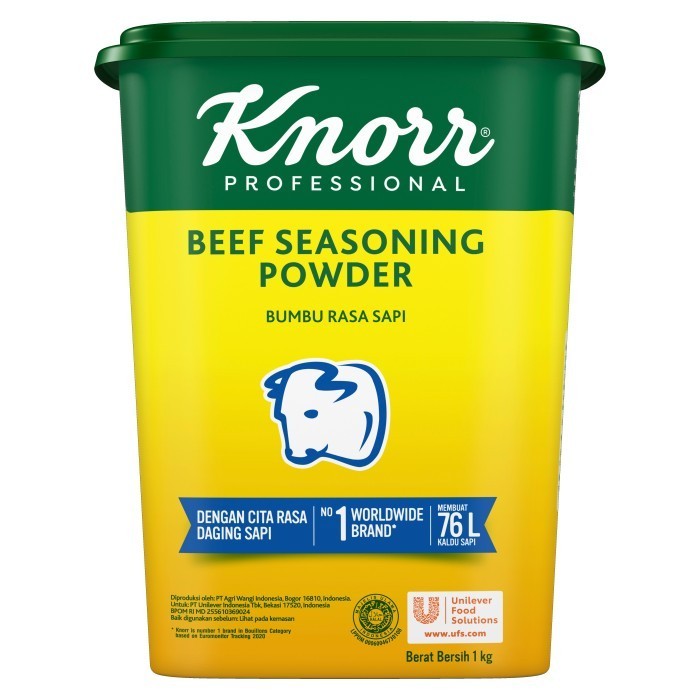 

Knorr Beef Seasoning Powder Kaldu Sapi 1kg