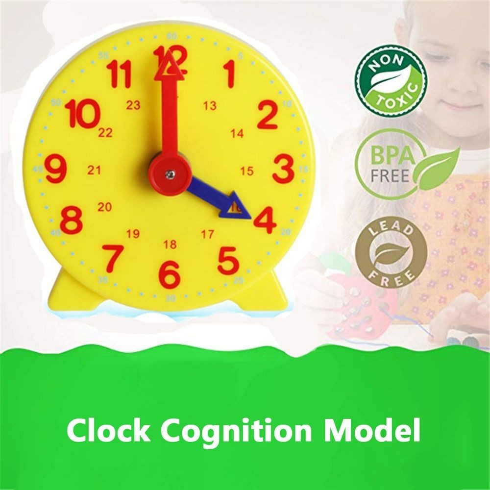 Creative For Kids Montessori Gear Clock Clock Cognition Model Student Learning Clock Educational Toy