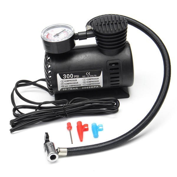 Kompresor Pompa Angin Ban Mobil Listrik 300Psi DC 12V Elektrik Mini Portable Air Compressor