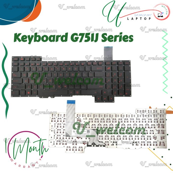 Keyboard ROG G751 G751JM-BHI7T25 G751JT-CH71 G751JT-TH71 G751JY-DB72 G751JY-DH72 Series