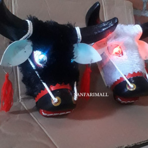 Best SELLER - Mainan Anak Bantengan Mata Menyala  | Jaranan | Kuda kepang | Kuda Lumping | Topeng Ba