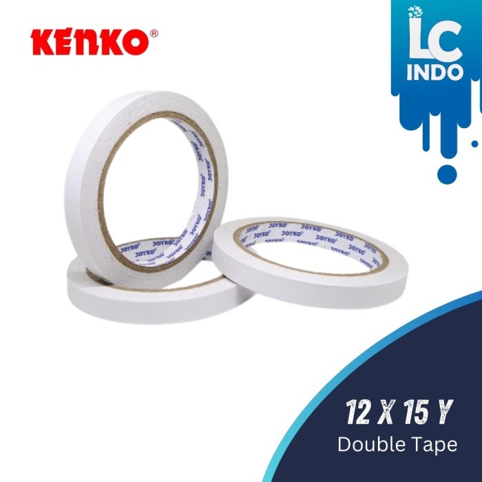 

Double Tape 1/2 inch Kenko 2 sisi 12 mm x 15 yard ori