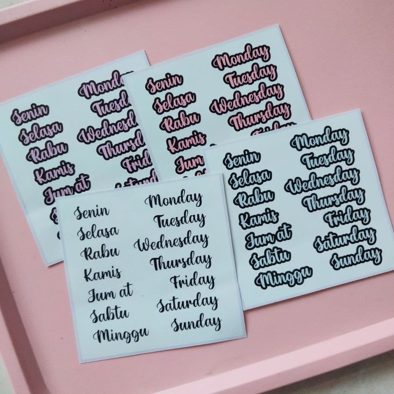 

Journamm.id AESTHETIC STICKER / STIKER LUCU MURAH / STIKER LAPTOP / STIKER TUMBLR/STIKER Days