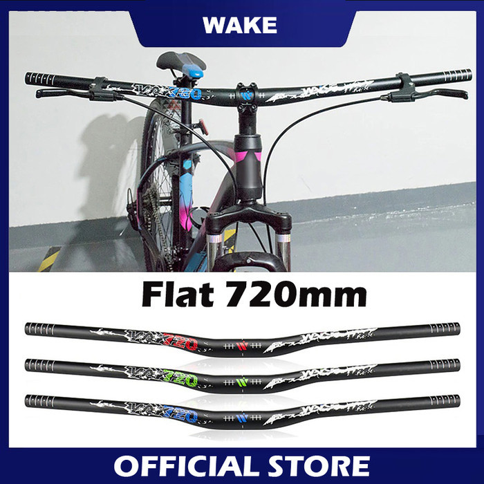 Wake A020B Stang Sepeda MTB Handlebar Flat 72cm OS 31.8mm Hitam GPT