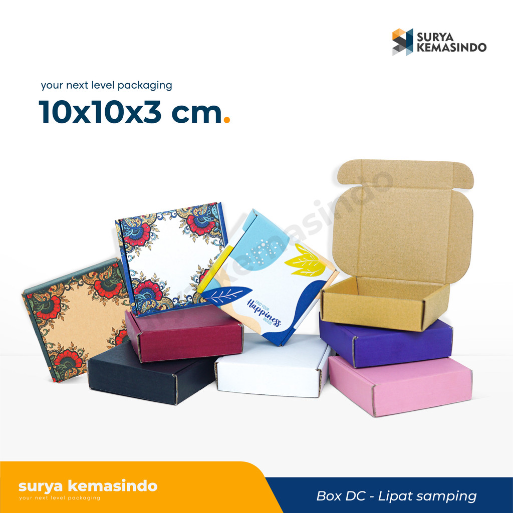 

Box 10x10x3 cm. Kardus/Kardusmini/Karduskecil/Boxkecil/Karton/Kartonmini/boxmini/Kemasan/Hampers/Gift/tinggi3