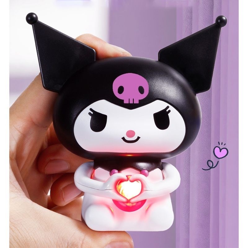 Suara+lampu Boneka Sanrio Versi Audio I Love You Viral Kuromi LED