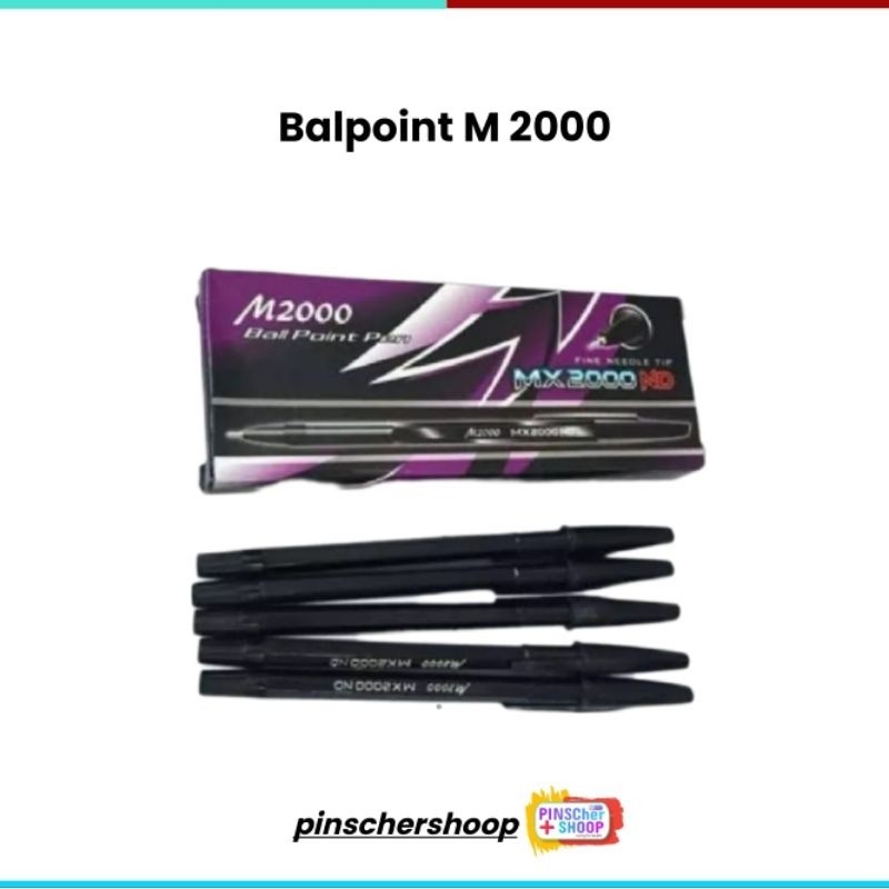 

Pulpen BallPoint M2000 Hitam MX2000 ND / Pcs