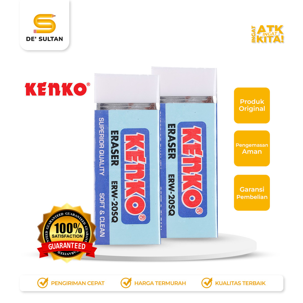 

KENKO PENGHAPUS PUTIH/ ERASER ERW-20SQ (1PC)