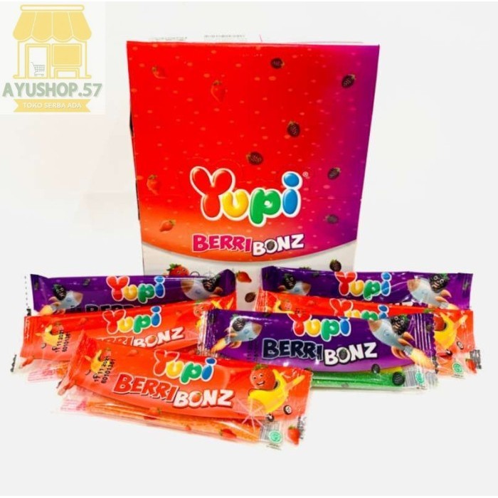 

Yupi Berribonz Jelly Gummy Candy [1 kotak isi 24 pcs] - AYUSHOP57