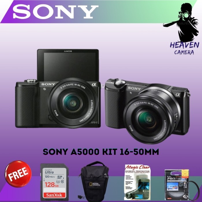 KAMERA SONY A5000 KIT 16-50MM / SONY A5000 KIT 16-50MM - BODY ONLY