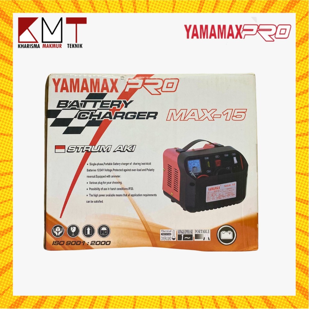 BATERAI CHARGER / SETRUM AKI / SETRUM ACCU MAX- 15 12V YAMAMAX-PRO