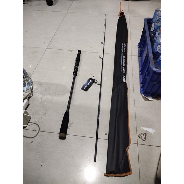 joran pancing jigging iroly gokil abu abu 602 solid carbon pe 1.5 2.5 fuji alconet bagus