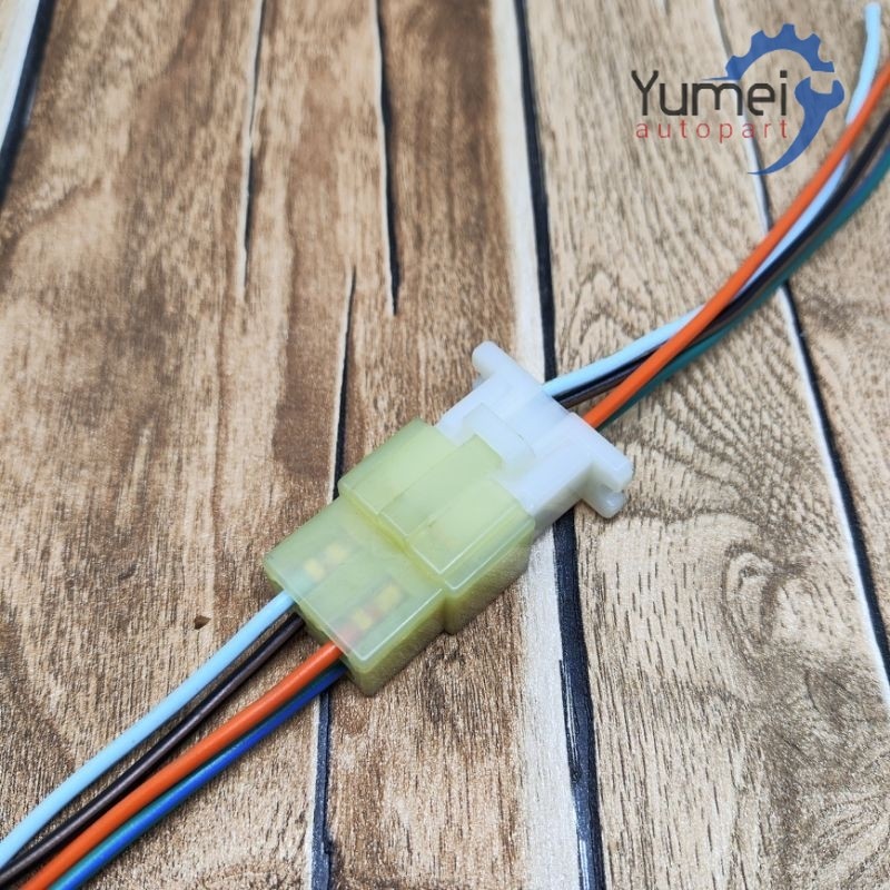 SOCKET KABEL SPULL SEPULL HONDA TIGER 2000 / SOKET SAMBUNG 4 PIN BESAR ORIGINAL / SOKET KABEL MOTOR