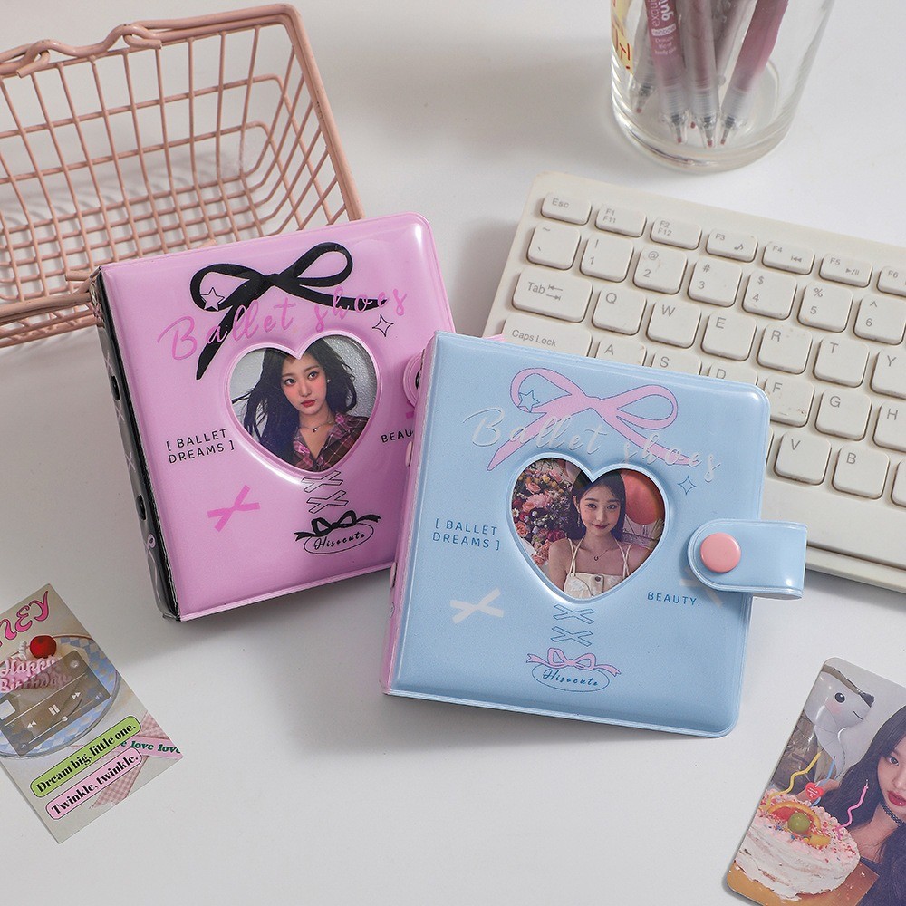 SHINSDAY Mini Binder 3 Ring Collect Book Binder Photocard Album PC Kolbuk Ballet Core