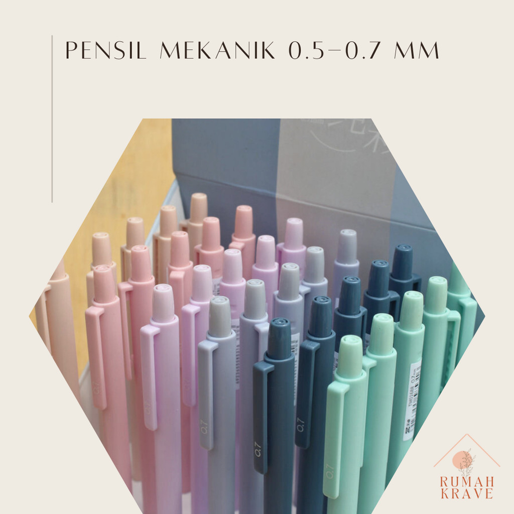 

RUMAH KRAVE - 0.5mm - 0.7mm Pensil Mekanik Pencil Cetek Mechanic