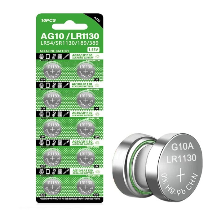 

BATRE Baterai Battery Maxell AG 10 LR1130 Tutup Pentil Ban LED Jam
