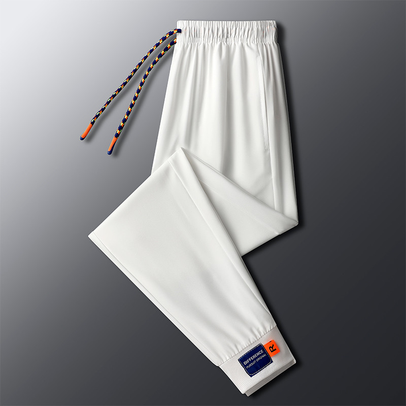 Summer Ice Silk Casual Pants, Men's Season Ice Silk Quick Drying Pants, Men's Ultra Thin Comfortable