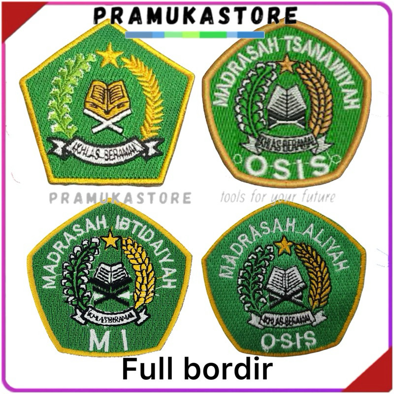 Bordir Bet MI FULL BORDIR | bordir madrasah ibtidaiyah bijian | bet ikhlas beramal | bet osis mi bet