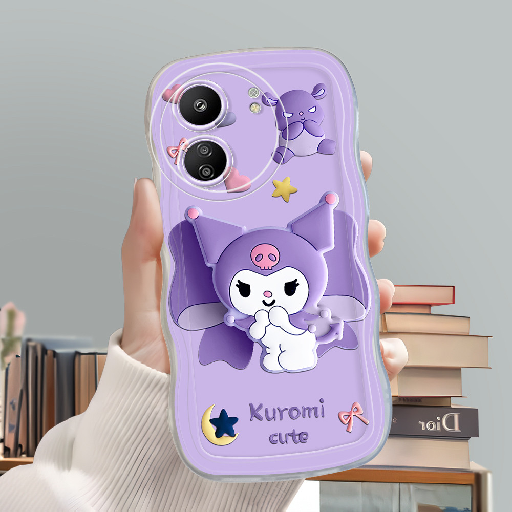 Casing Hp Untuk  Xiaomi Poco C65 Redmi 13C Cassing Softcase Kesing Phone Case Soft Imut Cute Bow C2-