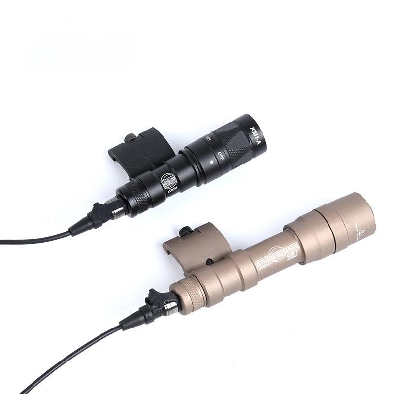 Surfir Airsoft Scout Light Flashlight Mount Plate M600 M600C M300A Tactical Hunting Weapon Offset Mo