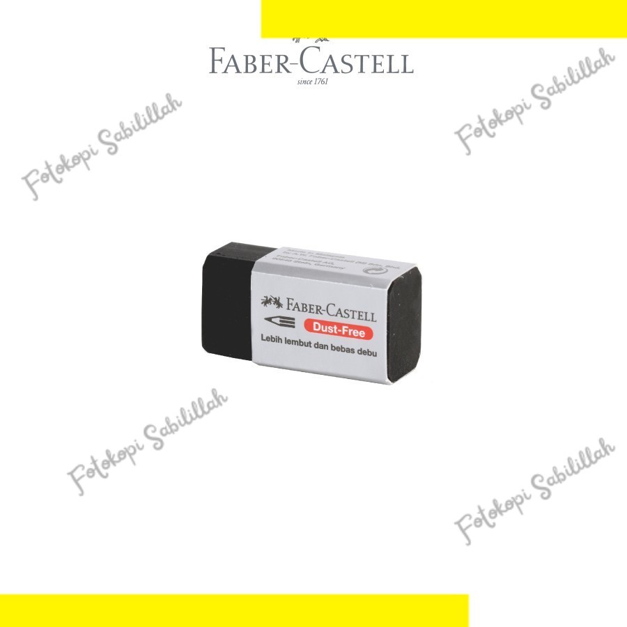 

Faber-Castell Eraser Dust Free small Black / Penghapus Faber Castell Hitam Kecil / Setif Faber Kecil