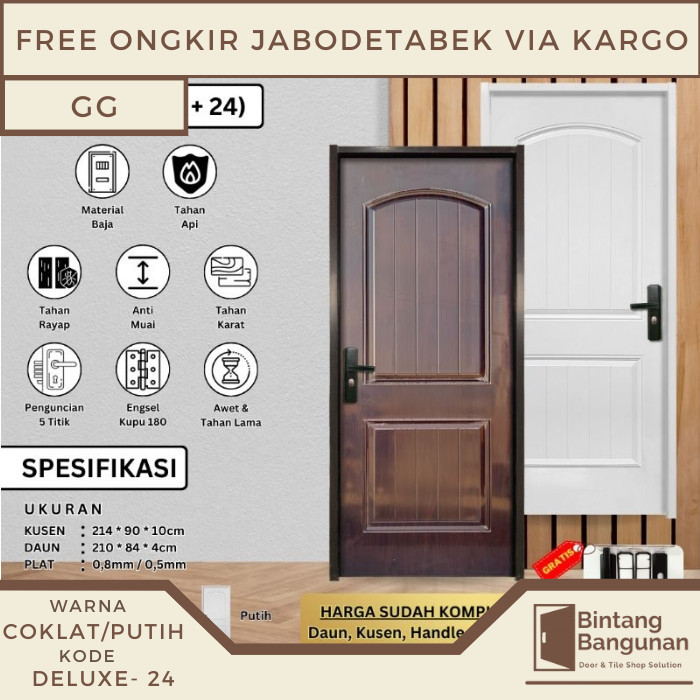 Pintu Rumah | Pintu Kamar BAJA GG DELUXE 24 - 90x214