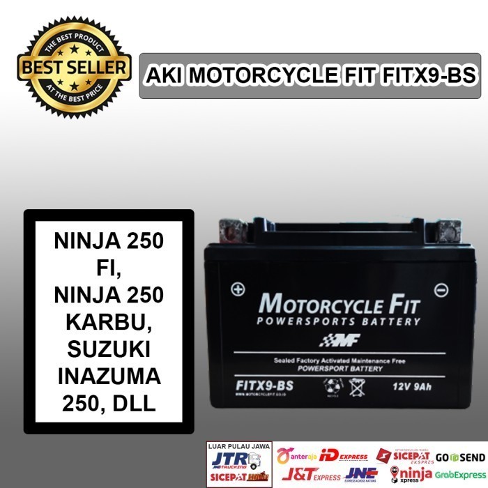 Eddie Aki Motor KTM DUKE 200 Accu MF YTX9-BS Aki Motor DUKE 250 MF FITX9-BS