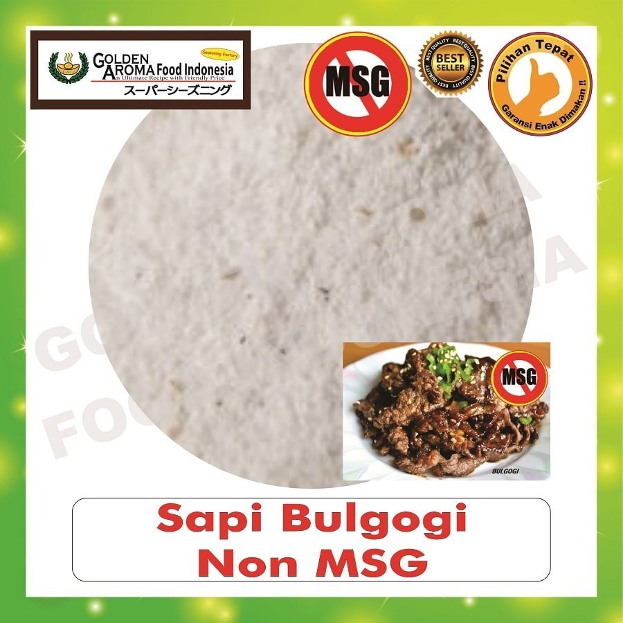 

Bubuk Tabur Rasa Sapi Bulgogi Non MSG 500Gr Bumbu Masak Serbaguna 1/2Kg Beef Seasoning Powder halal