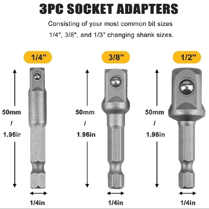 KONEKTOR BOR DRIVER KE BOR IMPACT WRENCH