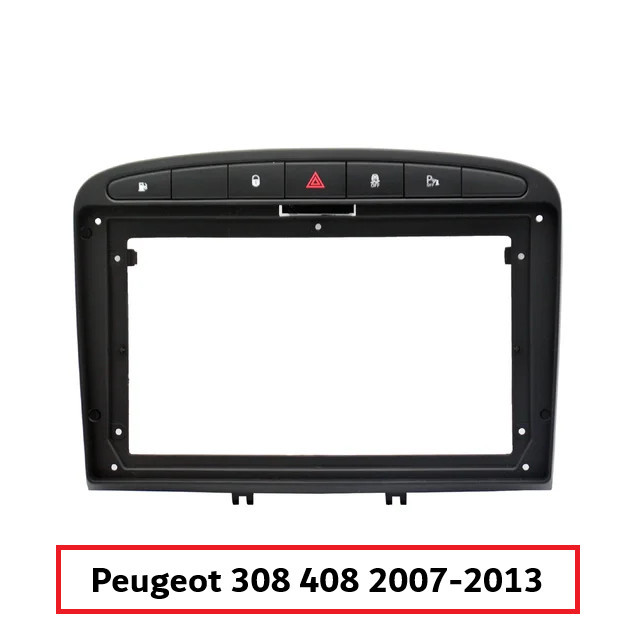 Frame Panel Peugeot 308 408 2007-2013 Untuk Head unit Android 9 Inch