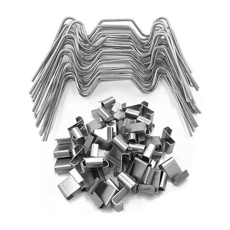 

100Pcs Greenhouse Glass Pane Clips Greenhouse W Wire Clips Glazing Z Type Clips