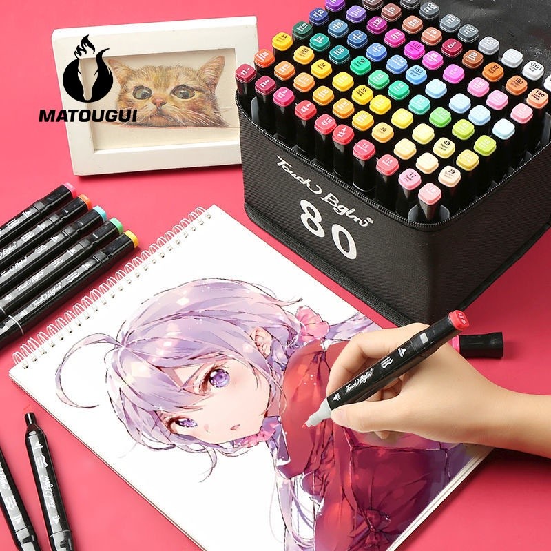 

MATOUGUI - Warna Sketsa Spidol Umum General Marker Set | Animation Markers for Beginner | Spidol Gambar Dua Sisi | Art Marker | Spidol Berwarna hingga 80 Warna TouchFive